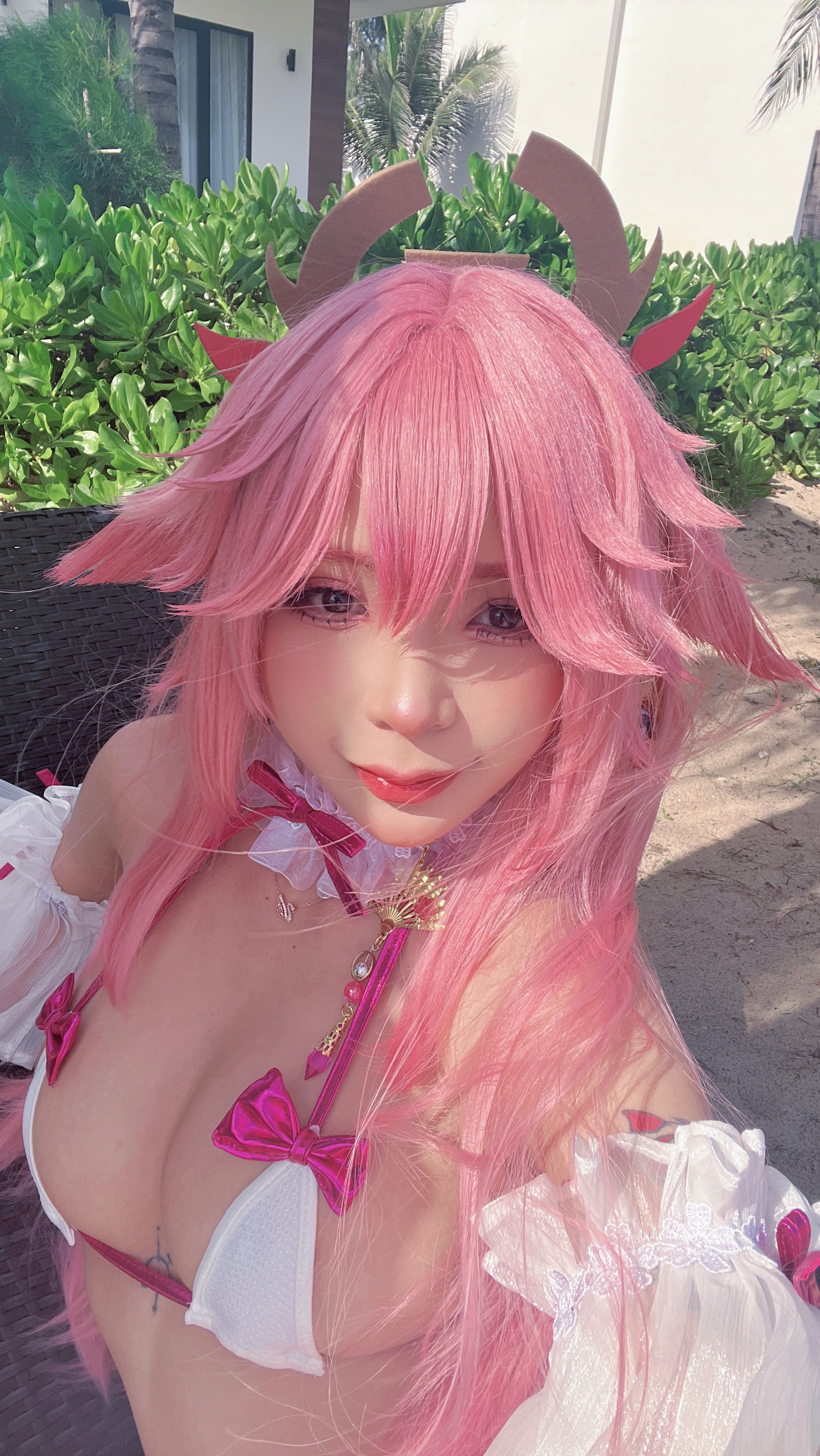 Umeko J - NO.85 Yae Miko (blossom bikini) 1